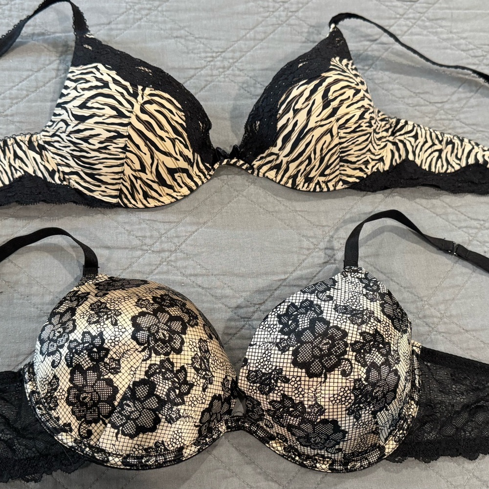 2 New Bras by Ambrielle Size 38B